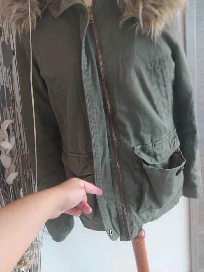 Veste chaude kaki Jennyfer S - photo numéro 3