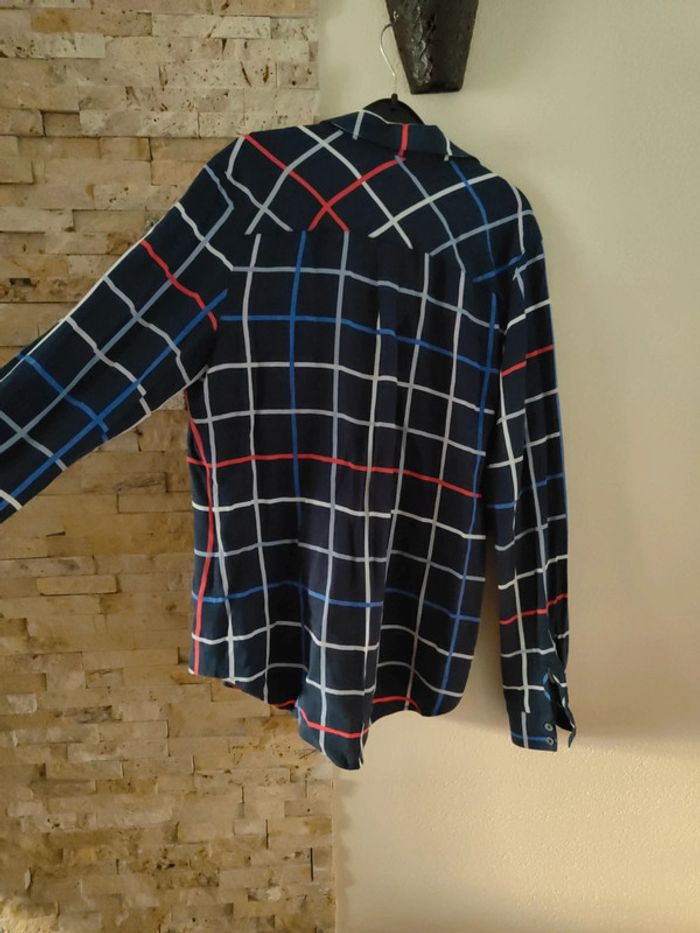 Chemise bleue marine quadrillée tommy Hilfiger - photo numéro 5