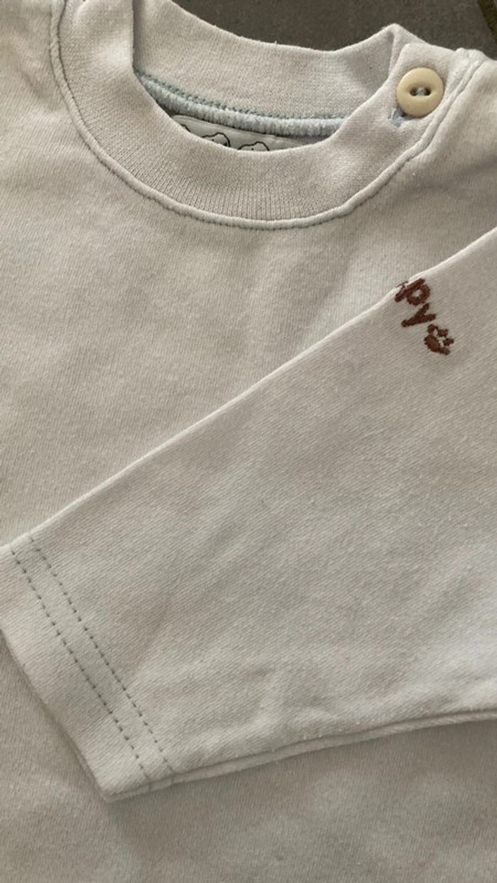 Lot ensemble vêtement bébé fille 6 mois haut pull sweat tee shirt garde robe - photo numéro 16