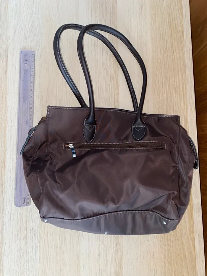 Sac à main marron katana fourre tout grand - photo numéro 2