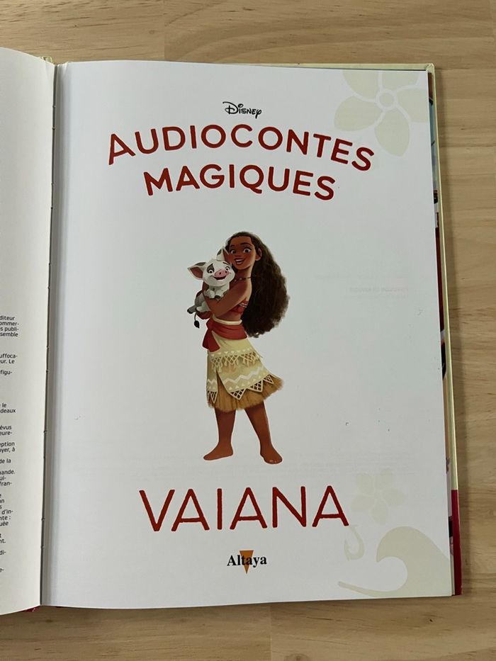 Livre Disney Audiocontes Magiques n°38 – Vaiana – Bon État (Sans Figurines) - photo numéro 3