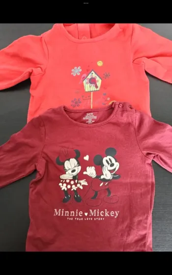 Lot t-shirt manches longues 9 mois