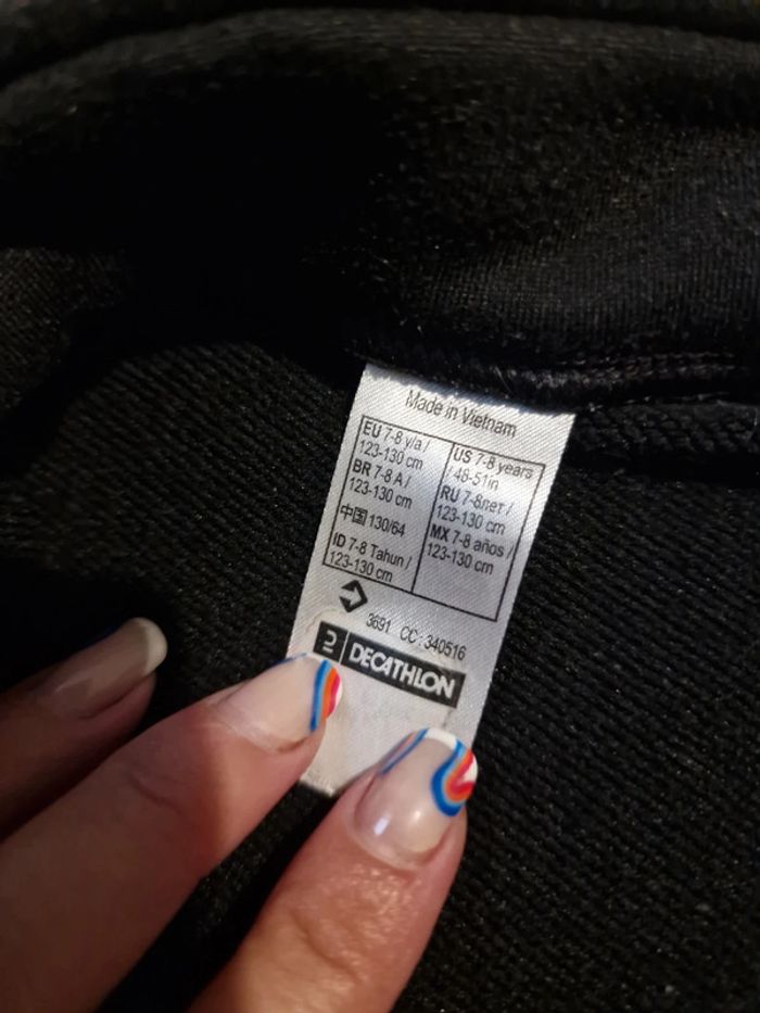 Veste zip Decathlon Taille 7 ans - photo numéro 3