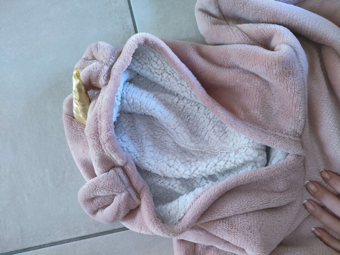 Plaid polaire licorne à manches atmosphera kids - photo numéro 2