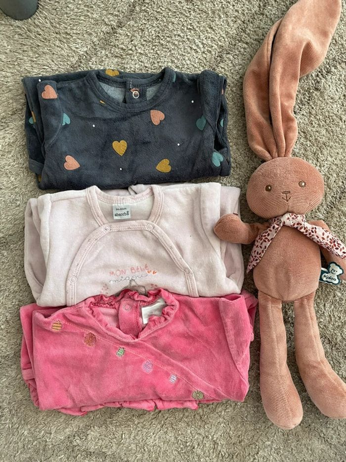 Pyjamas fille 3 mois