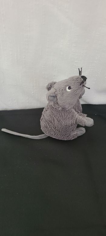 Peluche Doudou Souris Gris Anthracite 13 cm ikea