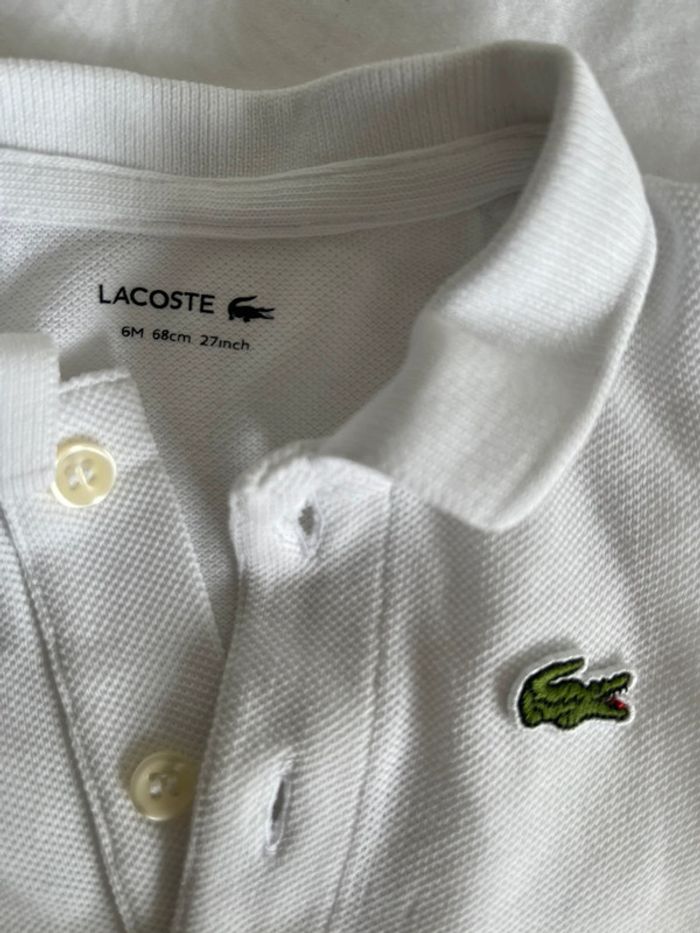 Body polo Lacoste Neuf 6 mois - photo numéro 2
