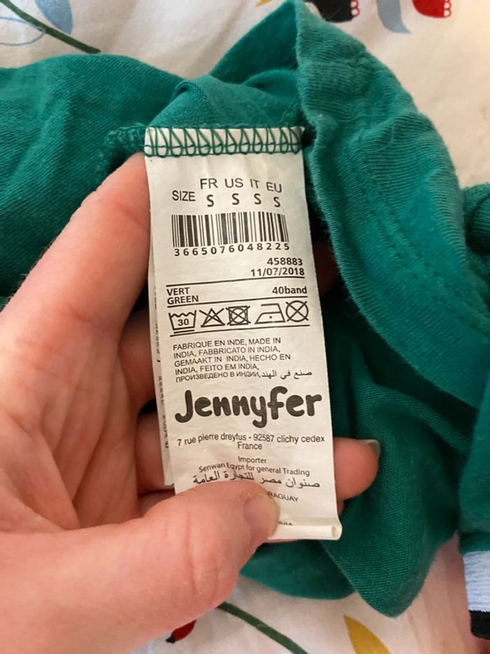 T-shirt à rayures vert et blanc Jennyfer taille S - photo numéro 6