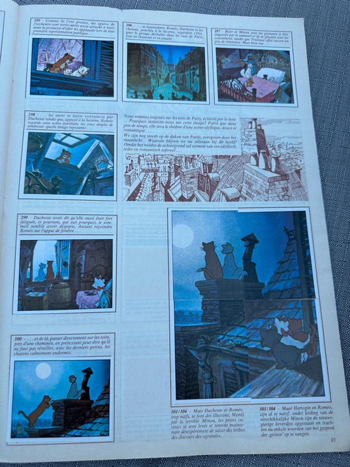 Album vignettes Panini grand format complet ancien Walt Disney Les Aristochats chats autocollants - photo numéro 17