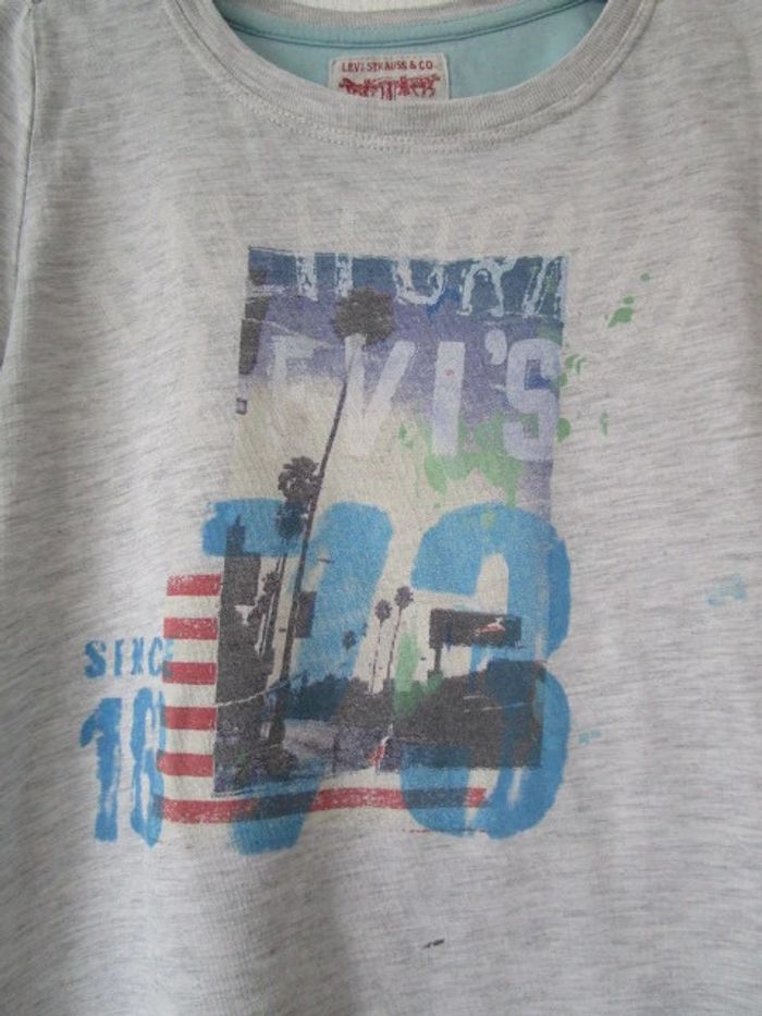 T-shirt gris Levi's 5 ans - photo numéro 3