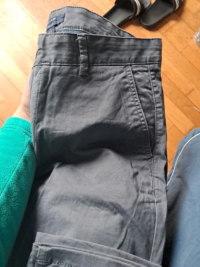 Pantalon chino bleu-gris - photo numéro 2
