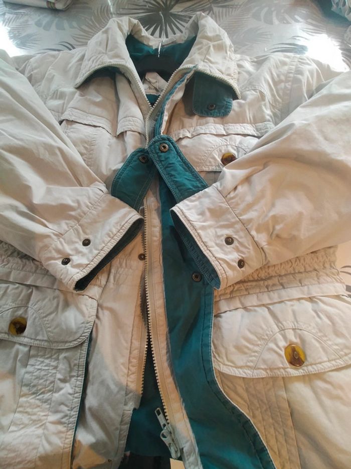 Veste blouson homme T 46 beige et vert - photo numéro 18