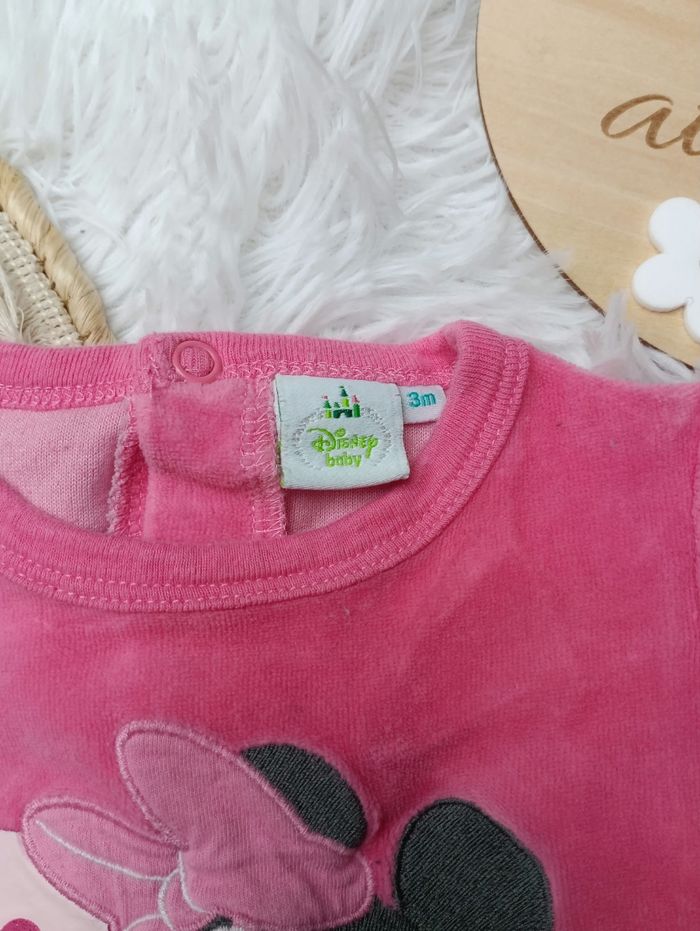 Pyjama Minnie velours 3 mois - photo numéro 2