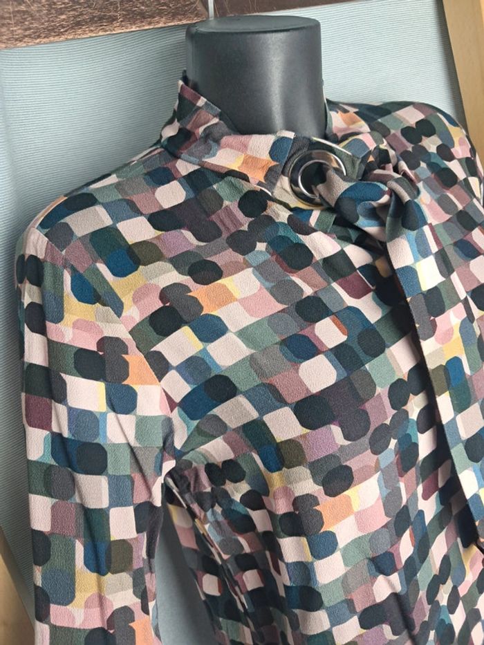 Cop copine haut blouse motifs vintage T.36 en tbe - photo numéro 2