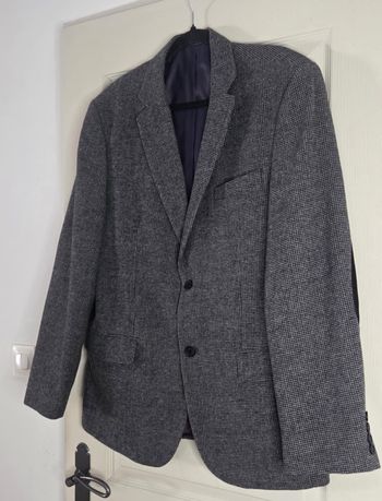 Blazer Homme Angelo Litrico T52 (XL) – Motif Pied-de-Poule – Coudières – Comme Neuf