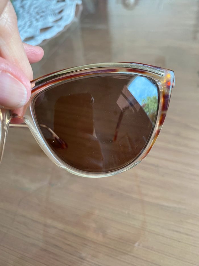 Lunettes de soleil vintage Maggy Rouff marron - photo numéro 9