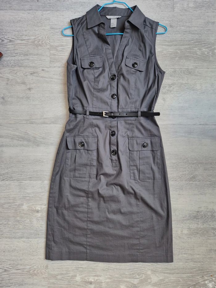 Robe chemise grise H&M neuve 34