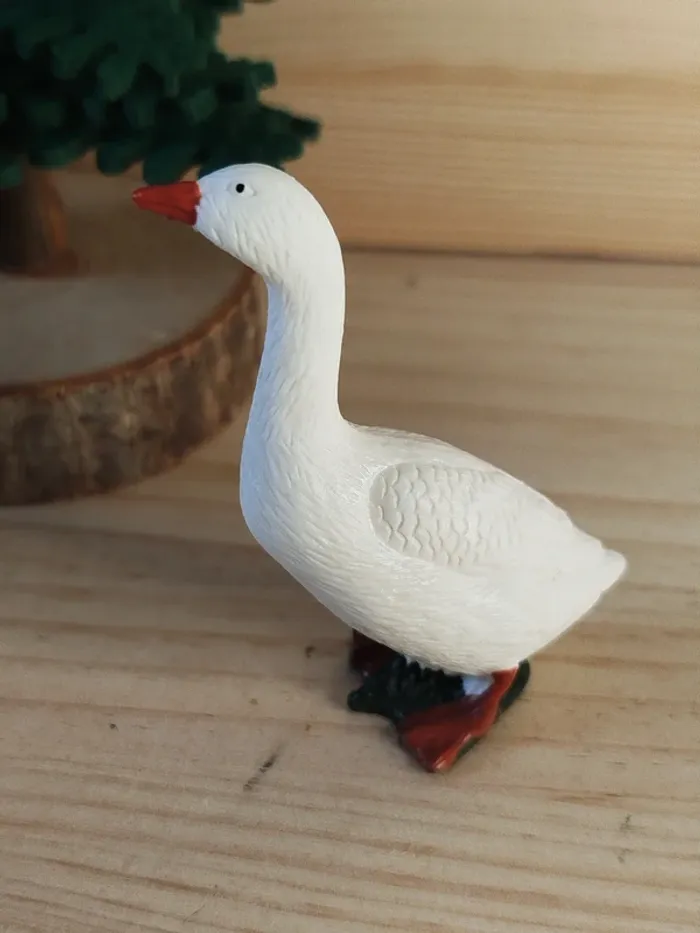 Figurine Oie blanche animal de la ferme - photo numéro 2