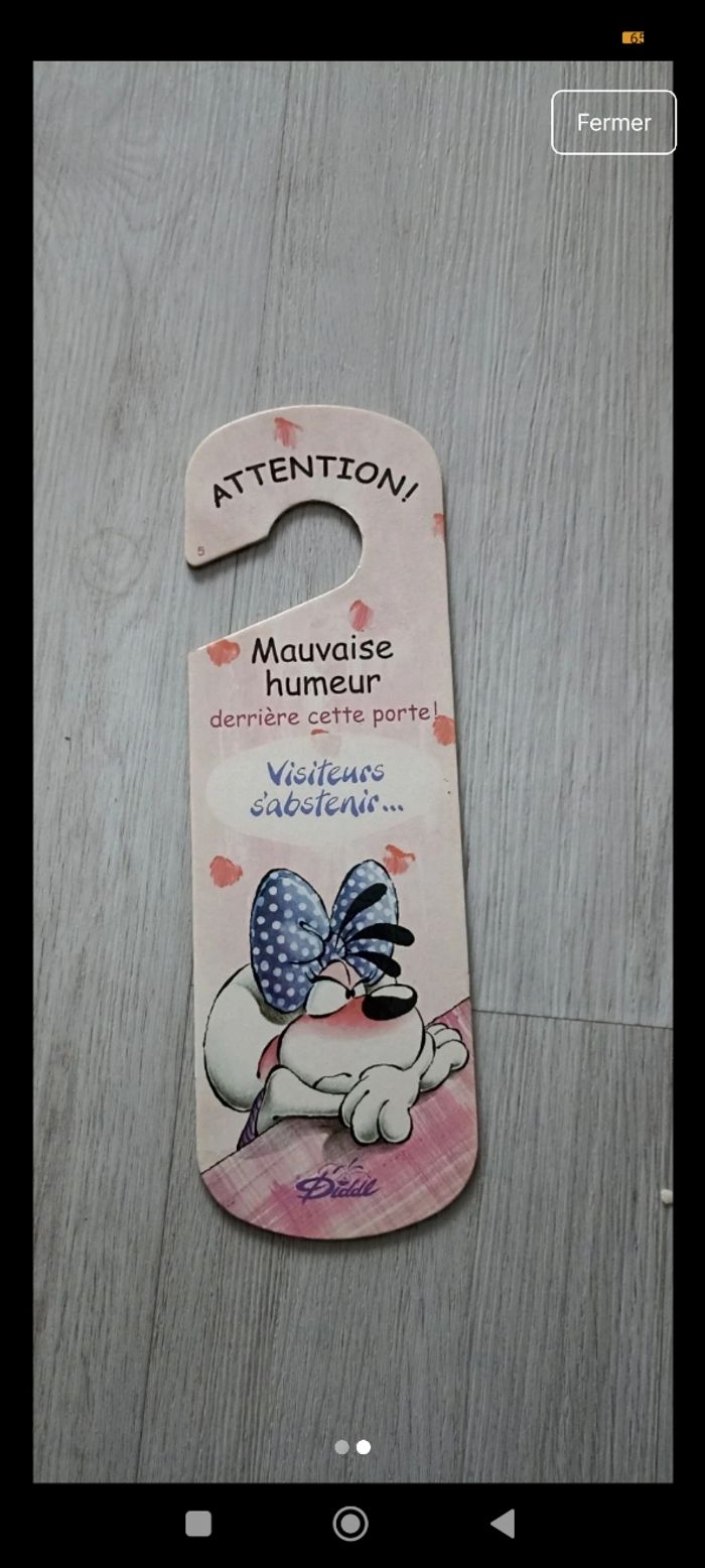 Message de poignée de porte Diddl - photo numéro 2