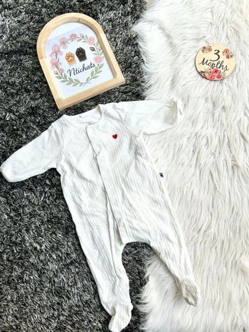 Bodyjama unisexe en velours - petit bateau - 3 mois