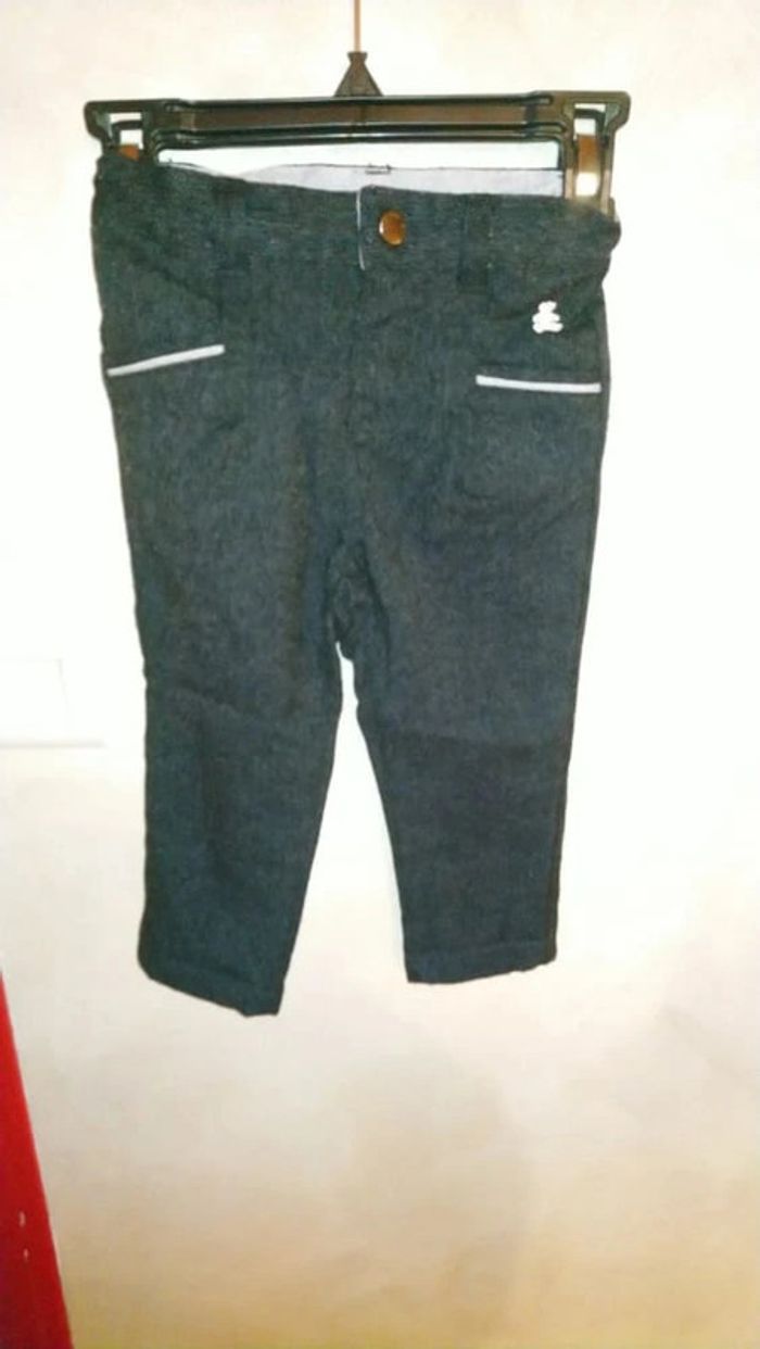 Joli pantalon habillé coupe droite Lulu Castagnette taille 18 mois