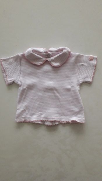 T-shirt avec col fille Clayeux 3 mois