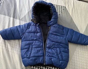 Doudoune bleu/noir réversible