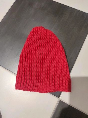 🌺 bonnet en laine pour enfant / rouge