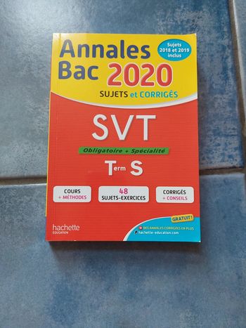 Annales de bac svt 2020