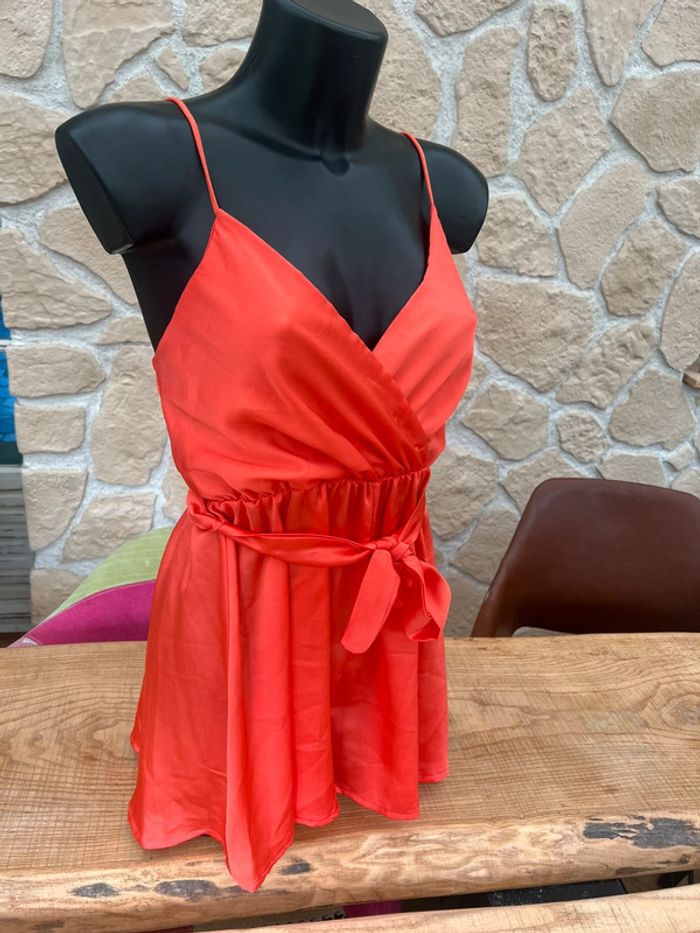 Combishort combi satin femme new collection taille S M T.U été bretelles - photo numéro 8