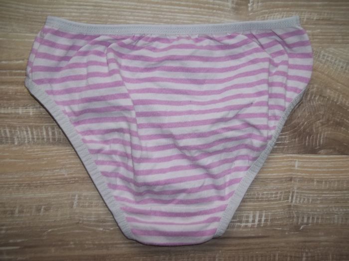 Ensemble culotte-caraco mauve rayé Vertbaudet 8 ans - photo numéro 5