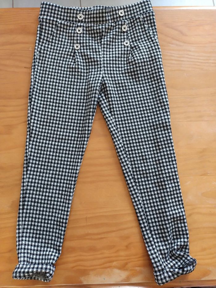 Pantalon Vichy fille 5 ans Orchestra