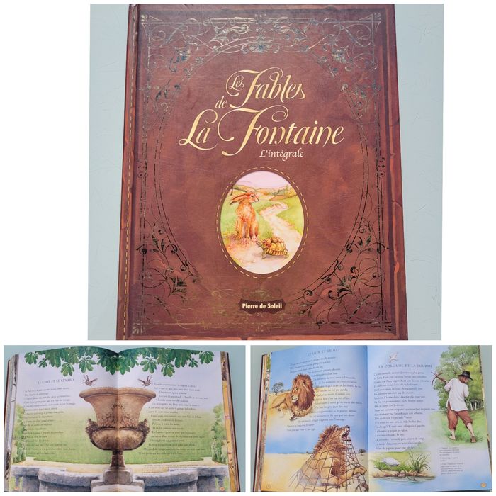 Superbe livre 🐇 Les Fables de la Fontaine 🐢 L'intégrale, Pierre de soleil