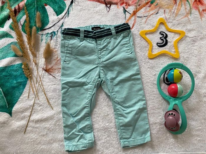 Pantalon bleu ciel 3 mois