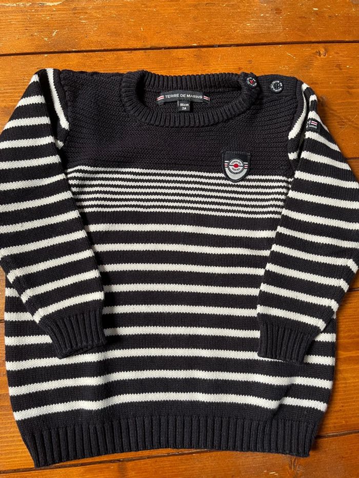 Pull terre de marins enfant bébé garçon - photo numéro 2