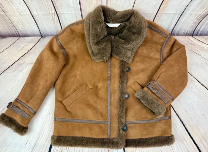 Blouson aviateur femme style mouton retourné Camaïeu L - photo numéro 5