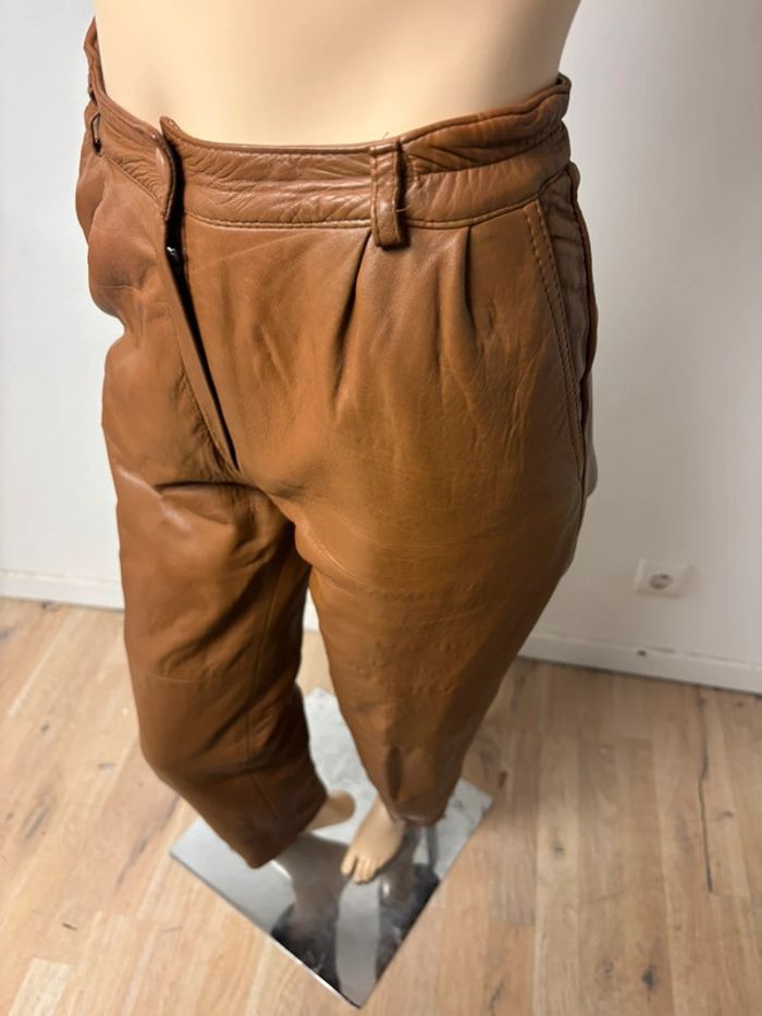 Ensemble veste et pantalon cuir véritable vintage damilou - photo numéro 20