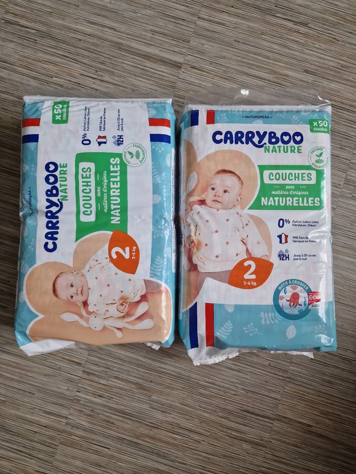 2 paquets couches Carryboo taille 2