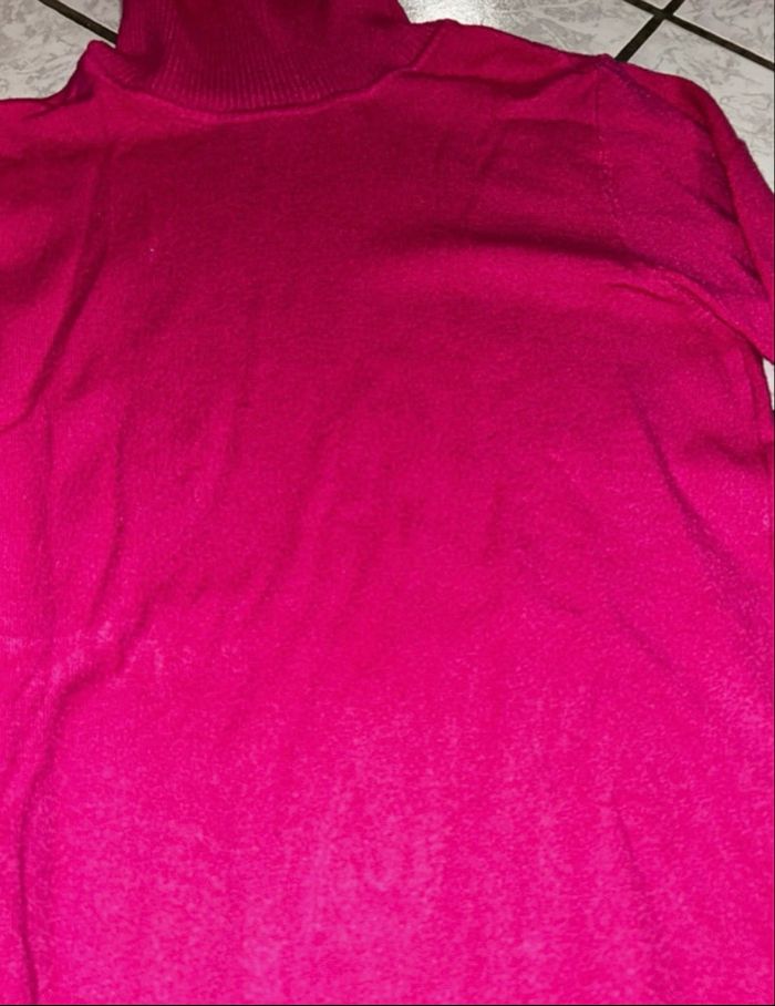 Col roulé fuchsia – Taille unique - Très bon état - photo numéro 2