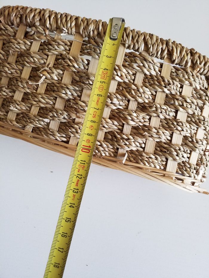 2 panieres de rangement en osier - photo numéro 10