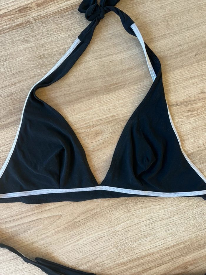 Haut maillot de bain triangle noir - photo numéro 2