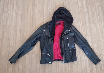 Blouson en cuir noir Redskins