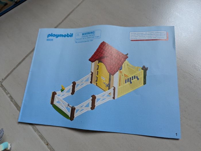 Playmobil country cheval n° 6935 avec boîte et mode d'emploi - photo numéro 2