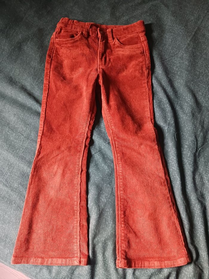 Pantalon marron velours