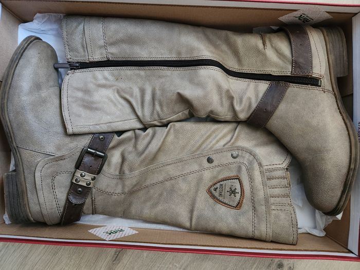Bottes beiges Mustang 38 - photo numéro 6