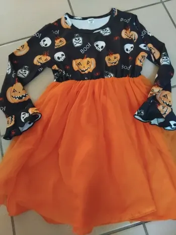Robe de princesse halloween fille