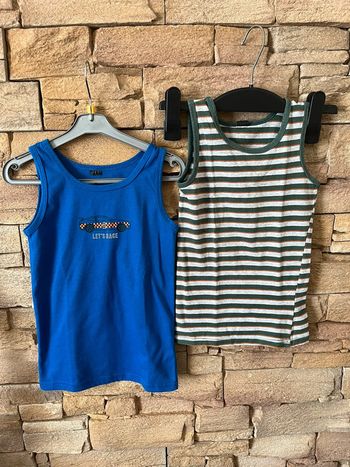 Lot 2 maillots de corps sans manches 3