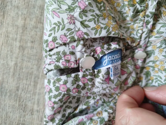 Blouse jacadi liberty 6 ans - photo numéro 3