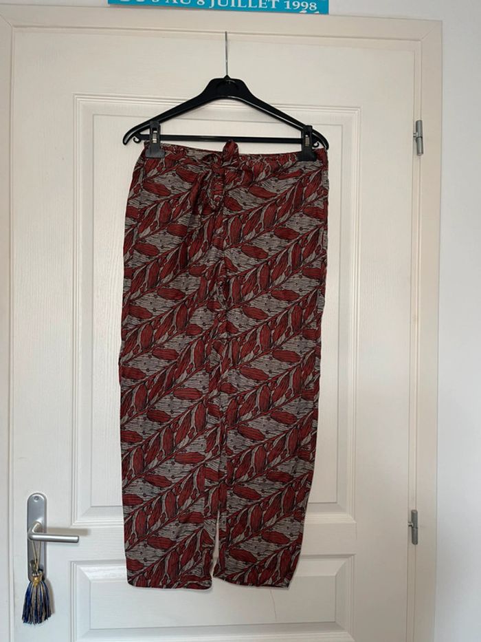 Pantalon fluide DIEGA – Coton & Soie – Taille L - photo numéro 2