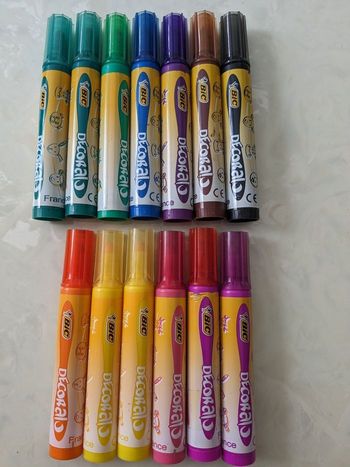 Lot de 13 feutres BIC kids Decoralo